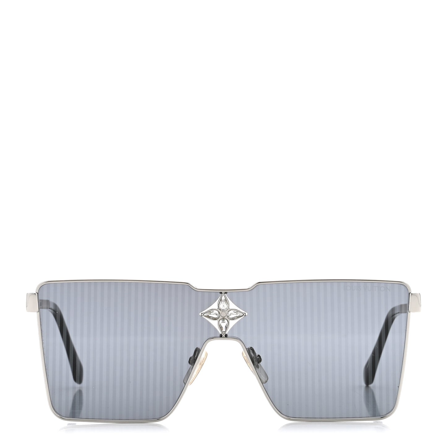 Metal Swarovski Crystal Cyclone Sunglasses Z1815U Silver