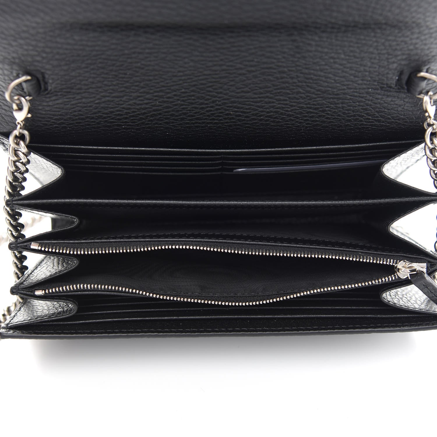 Saint Laurent GUCCI Calfskin Mini Dionysus Chain Wallet Black 5 of 11