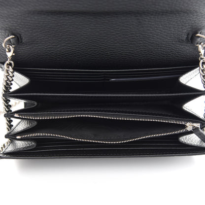 Saint Laurent GUCCI Calfskin Mini Dionysus Chain Wallet Black 5 of 11