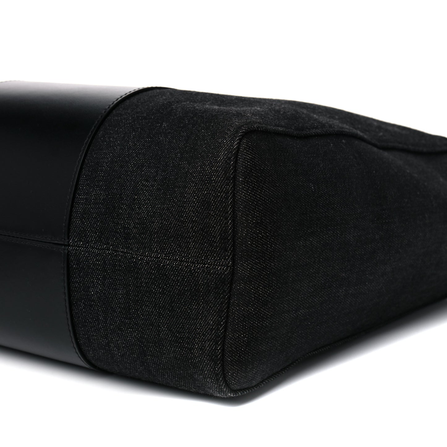 Denim North South Tote Black