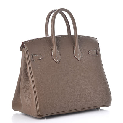 Hermes Togo Birkin 25 Etoupe 3 of 35