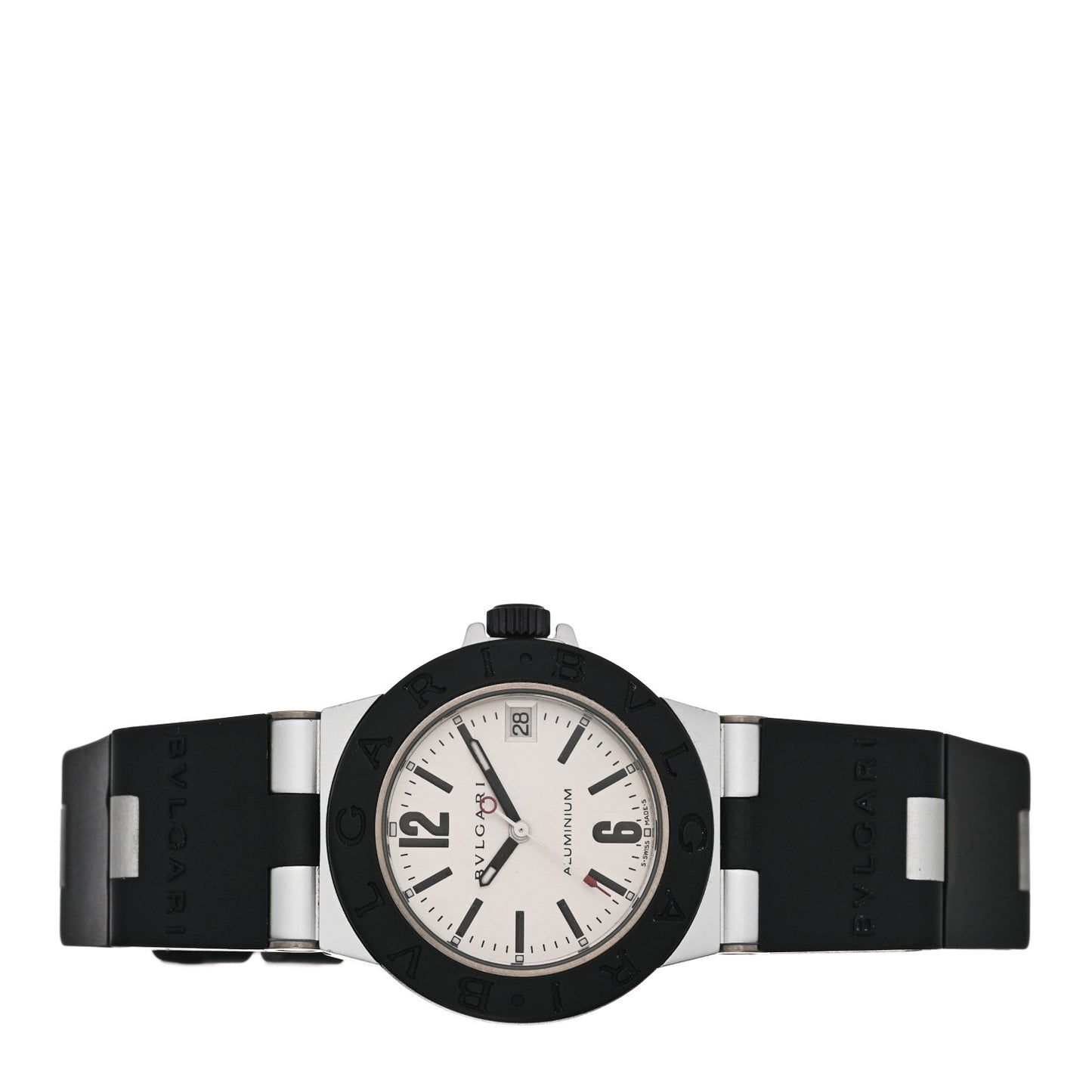 Aluminum Rubber 32mm Diagono Quartz Watch