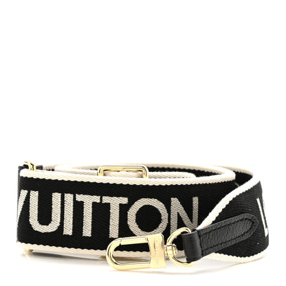 Louis Vuitton Jacquard Diane Shoulder Strap Black Ivory 1 of 3