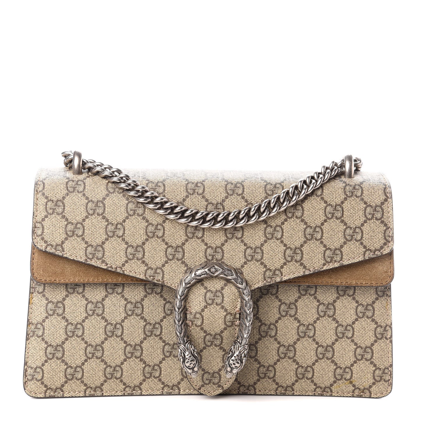 GG Supreme Monogram Small Dionysus Shoulder Bag Taupe