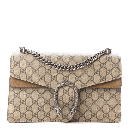 Gucci GG Supreme Monogram Small Dionysus Shoulder Bag Taupe 1 of 9