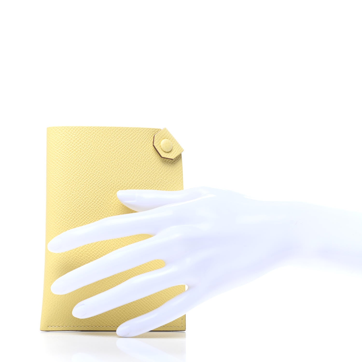 Hermes Epsom Tarmac PM Passport Holder Jaune Poussin 2 of 8