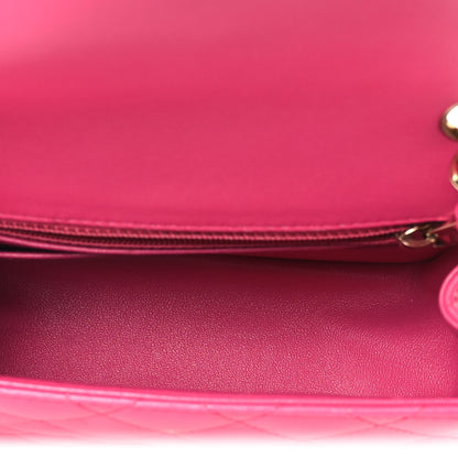 Chanel Lambskin Quilted Mini Square Flap Pink 5 of 15
