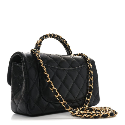 Chanel Caviar Quilted Mini Handy CC Flap Black 3 of 11
