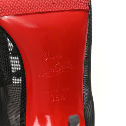 Christian Louboutin Mesh Nappa Marikate 100 Ankle Boots 36.5 Black 7 of 9