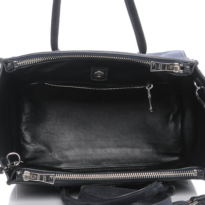 Prada Suede Scamosciato Twin Pocket Tote Blue 6 of 8