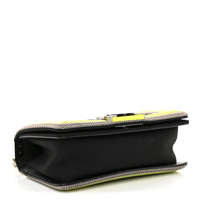 Chanel Canvas Quilted Small Fluo Boy Flap Black Grey Yellow 4 of 10