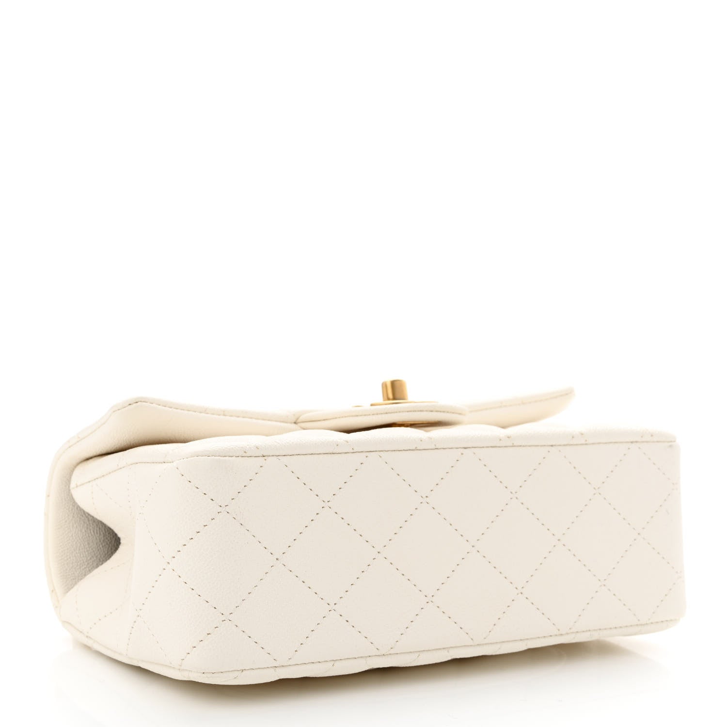 Chanel Caviar Quilted Mini Top Handle Rectangular Flap White 4 of 10