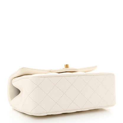 Chanel Caviar Quilted Mini Top Handle Rectangular Flap White 4 of 10
