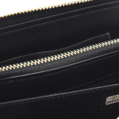 Chanel Caviar Quilted Small Zipped Boy Pouch Black 8 of 9