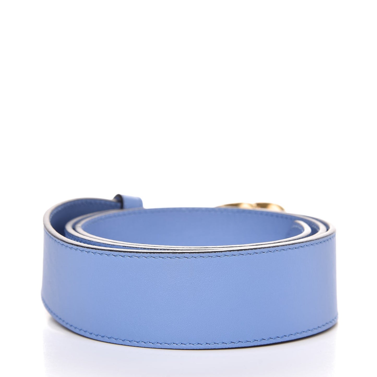 Calfskin Double G 40mm Belt 90 36 Clear Sky Blue