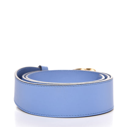 Gucci Calfskin Double G 40mm Belt 90 36 Clear Sky Blue 4 of 6