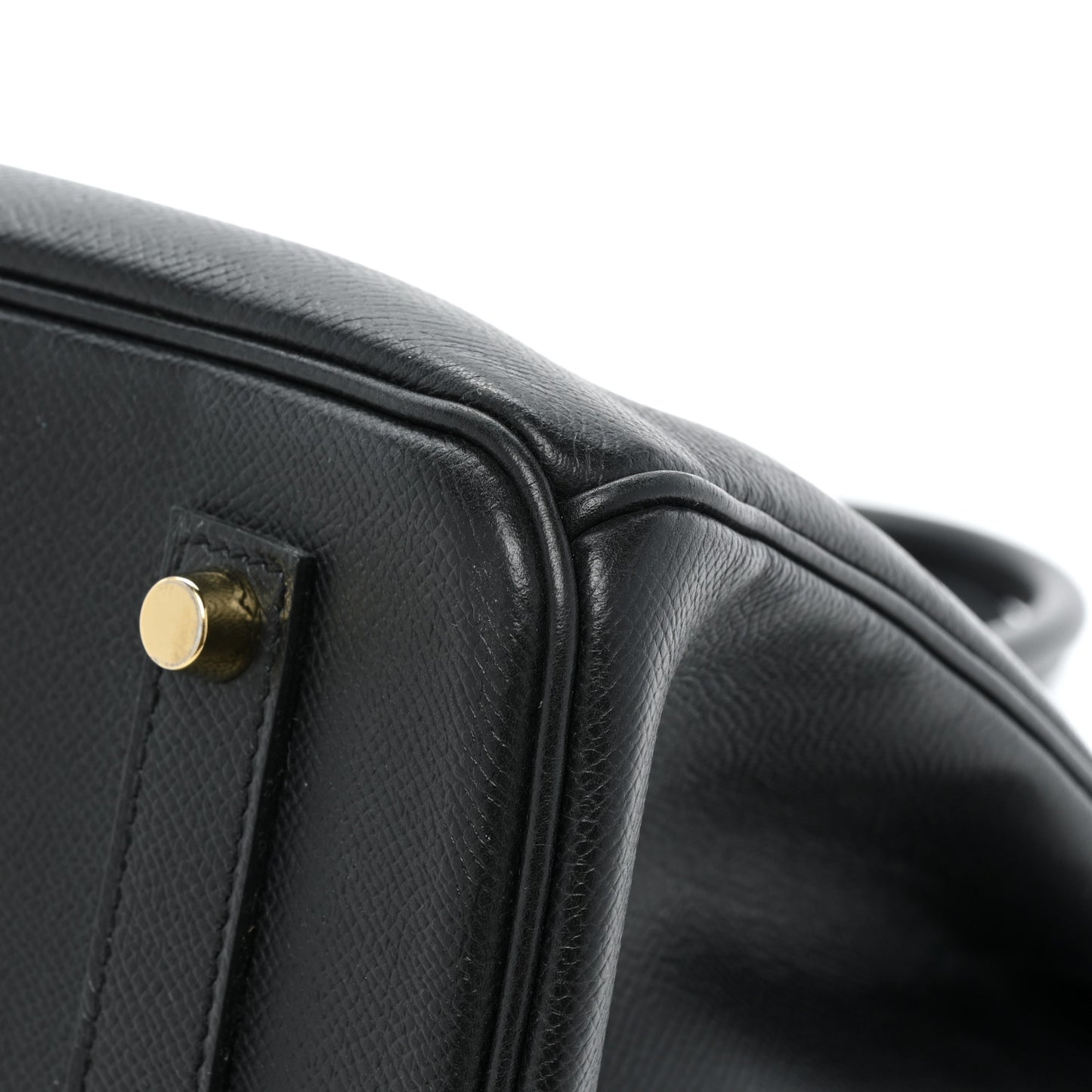 Epsom Horseshoe Birkin 35 Black Bleu Nuit