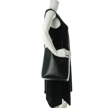 Celine Grained Calfskin Small Vertical Cabas Black 2 of 8