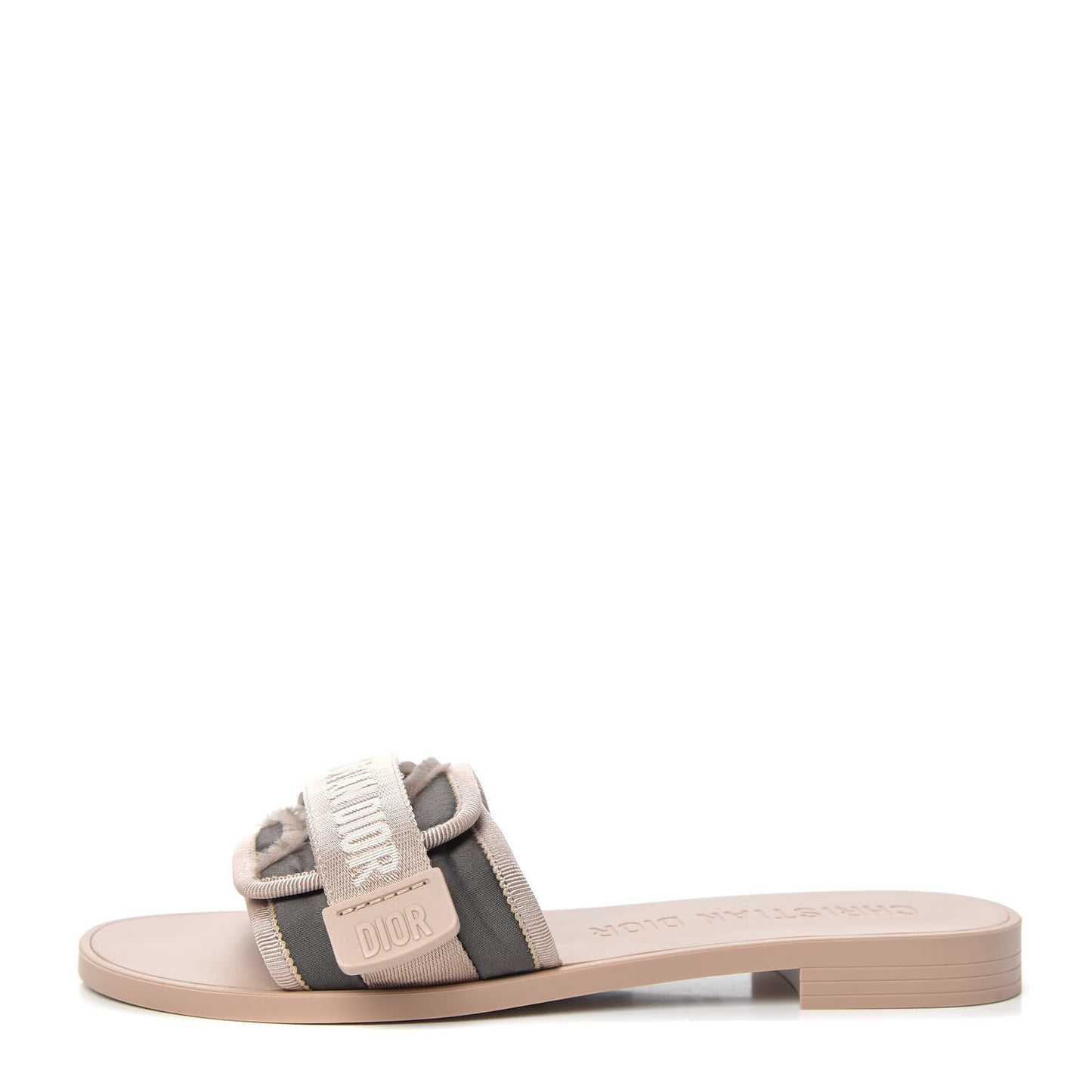 Canvas Nylon Camouflage Dior(e)volution Mule Slide Sandals 36 Nude