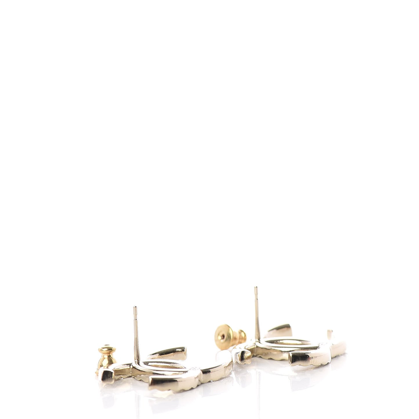 Baguette Crystal High Society CC Earrings Gold