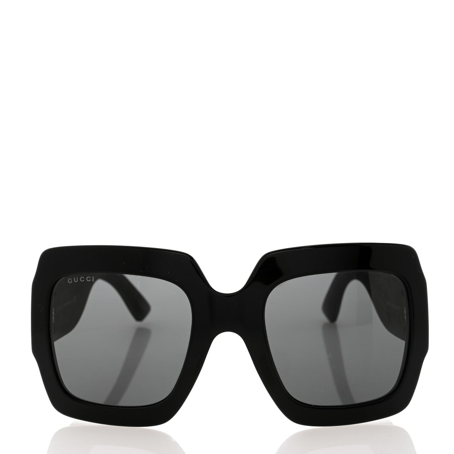 Square Frame GG0102S Sunglasses Glitter Gold
