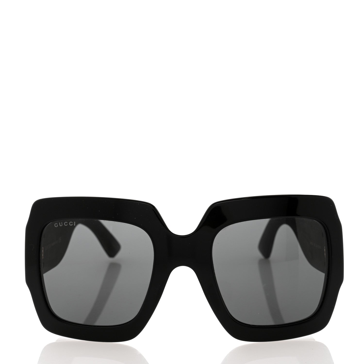 Gucci Square Frame GG0102S Sunglasses Glitter Gold 2 of 8