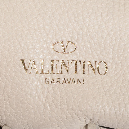 Valentino Garavani Grained Calfskin C-Rockee Fringe Hobo Light Ivory 9 of 9