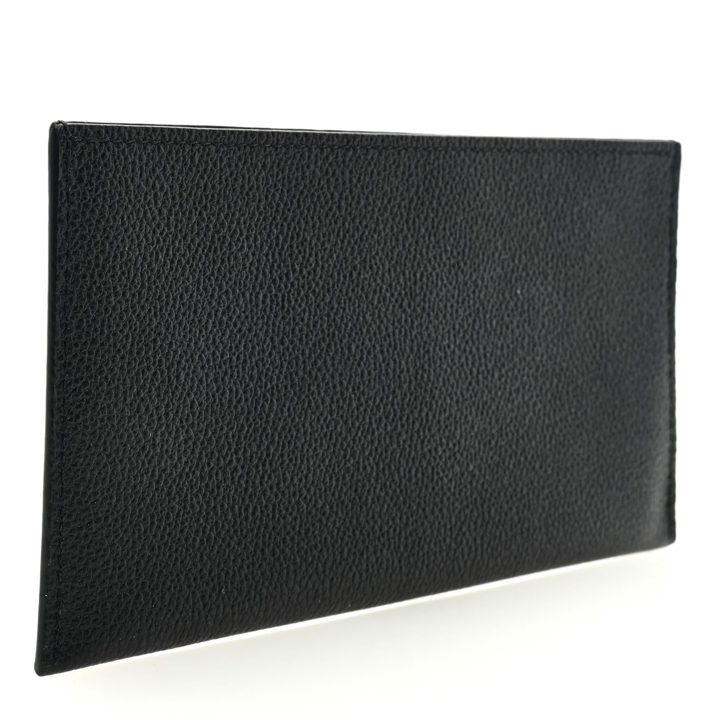 Calfskin Felicie Chain Wallet Card Holder Insert Black