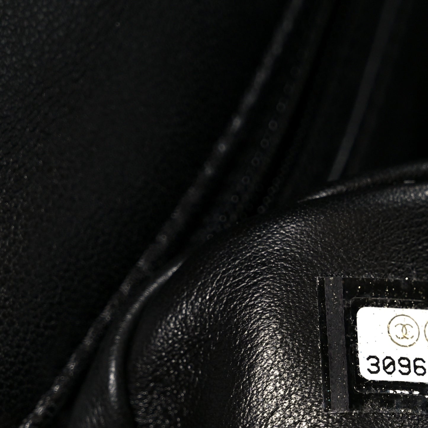 Shiny Lambskin Chain Is More Flap Black