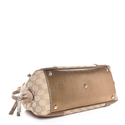 Gucci Monogram Small Princy Satchel Metallic 4 of 7