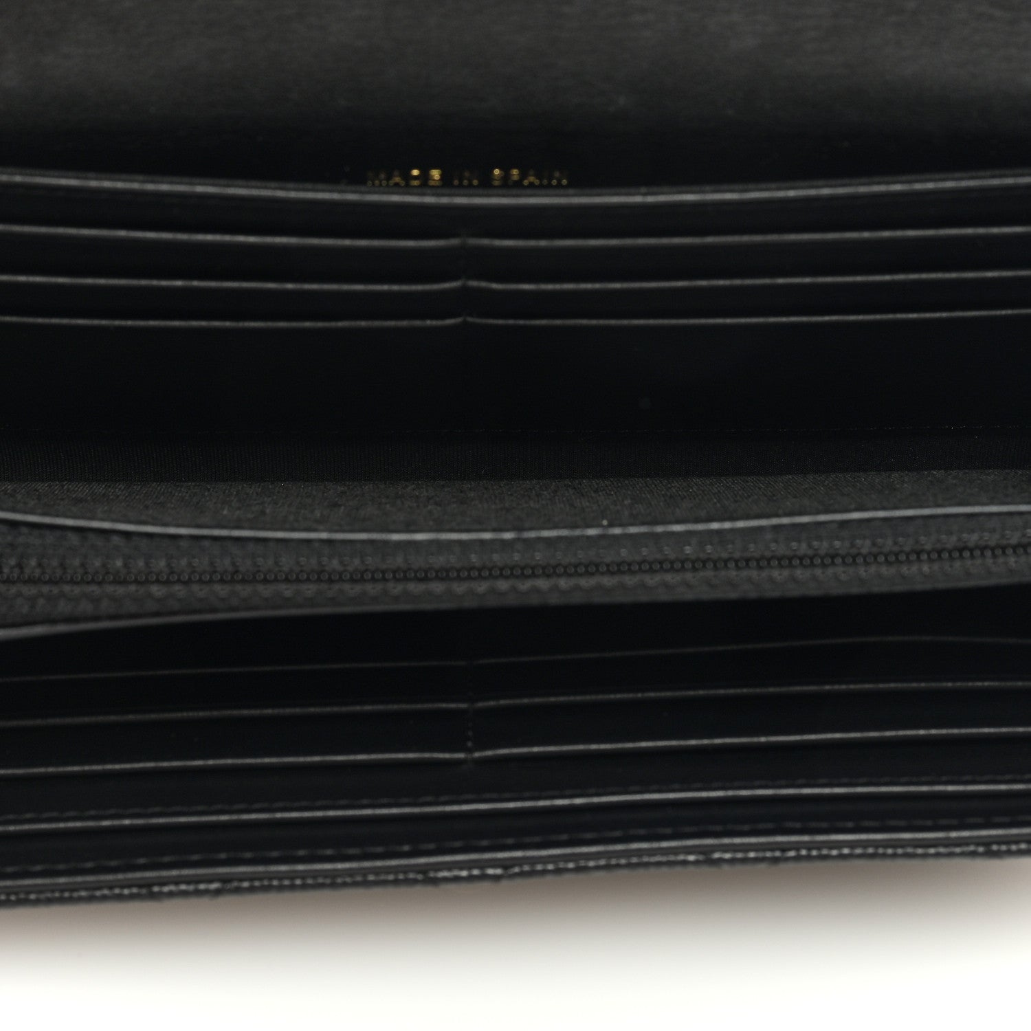 Chanel Caviar Quilted Filigree Large Gusset Flap Wallet Black 5 of 7