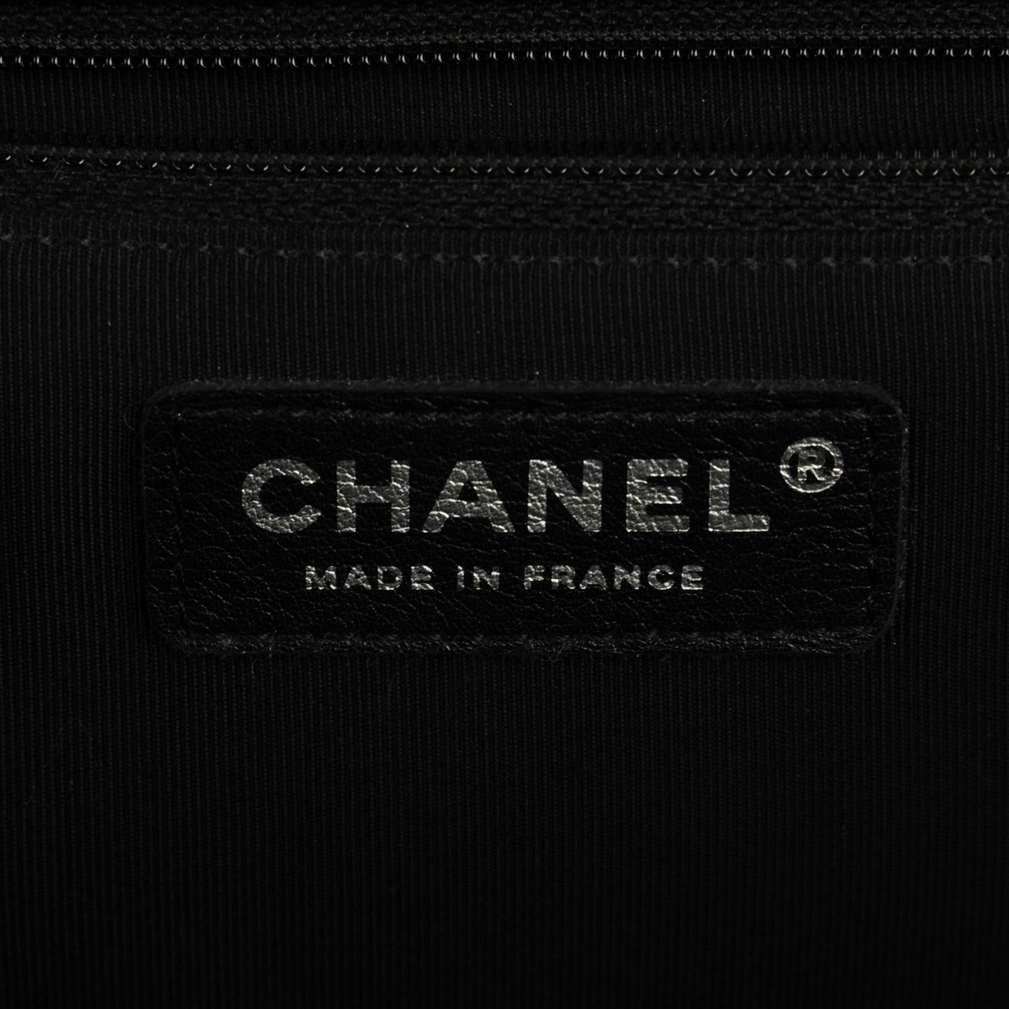 Lambskin Chevron Quilted Large Surpique Flap Black