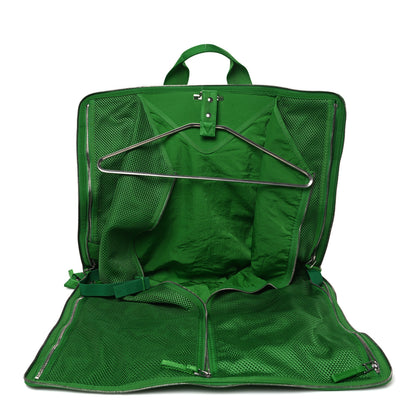 Bottega Veneta Econyl Jacquard Nylon Woven Pattern Garment Bag Green 4 of 10