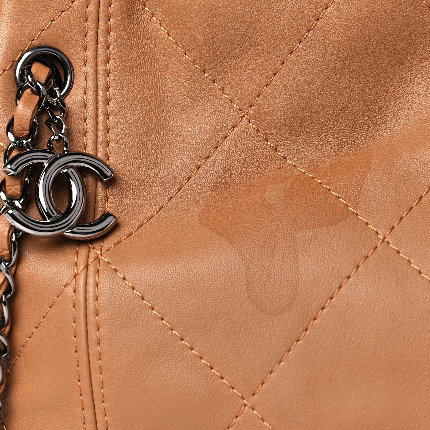 Lambskin Small Soft Touch Shoulder Bag Camel