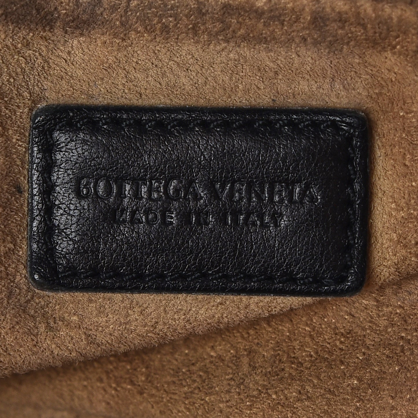 Cervo Deerskin Ring Shoulder Bag Black