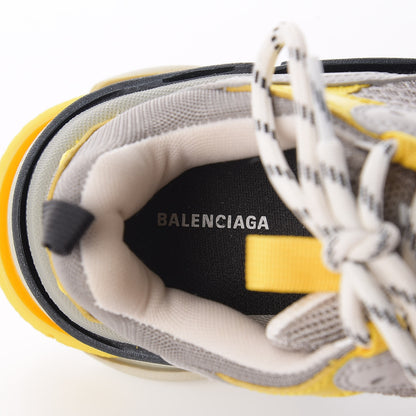 Balenciaga Fabric Mesh Womens Triple S Sneakers 37 Yellow Grey White 7 of 9