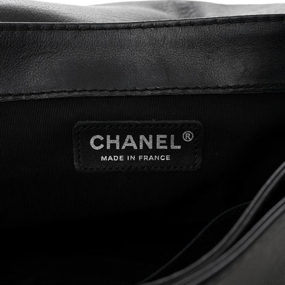 Chanel Calfskin Enchained New Medium Boy Flap Black 6 of 11