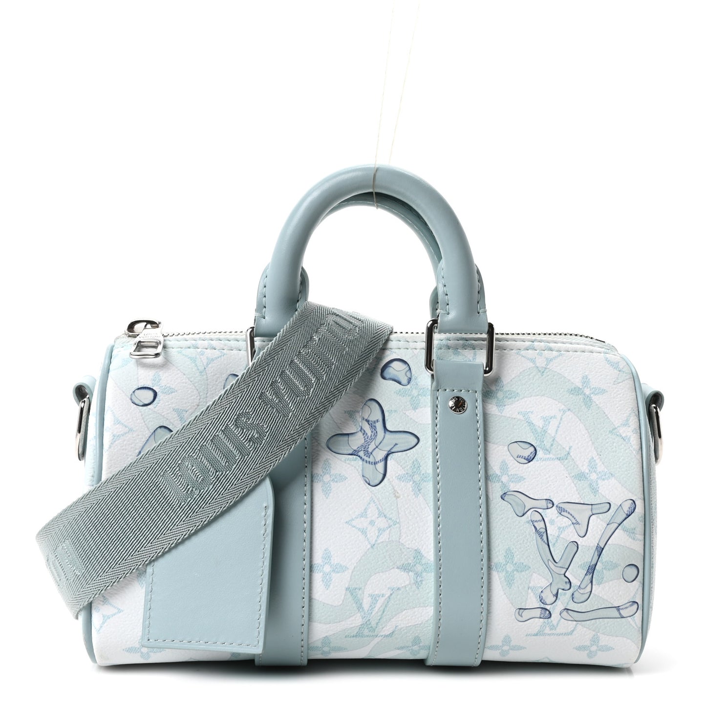 Monogram Aquagarden Keepall Bandouliere 25 Crystal Blue