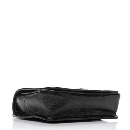 Saint Laurent Crinkled Calfskin Matelasse Monogram Niki Chain Wallet Black 3 of 4