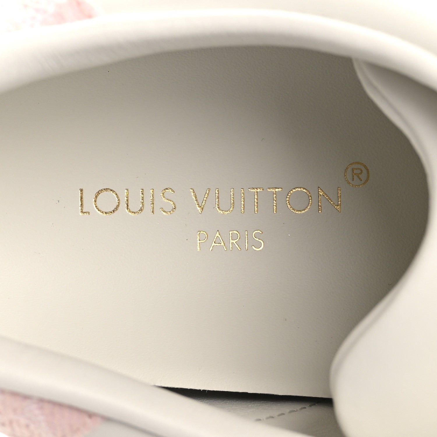 Louis Vuitton Lambskin Embossed Monogram Denim Time Out Sneakers 37.5 Pink 8 of 10
