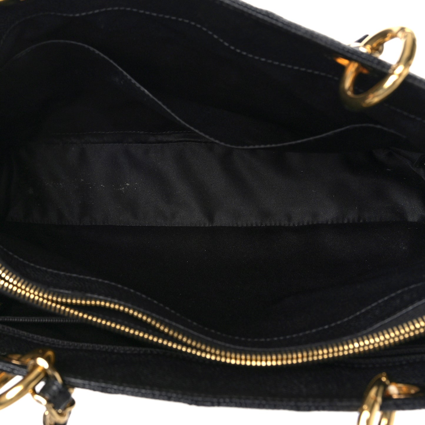 Caviar Quilted Grand Shopping Tote GST Black