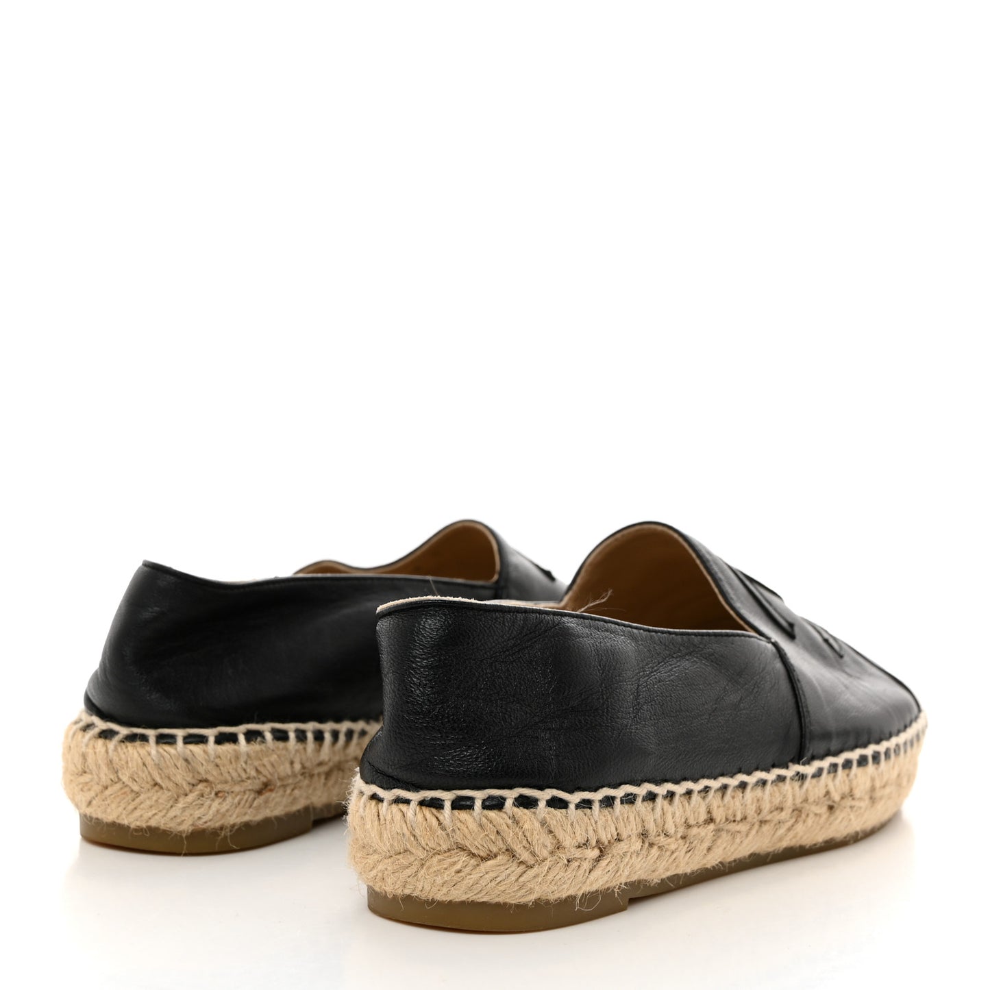 Lambskin CC Espadrilles 35 Black