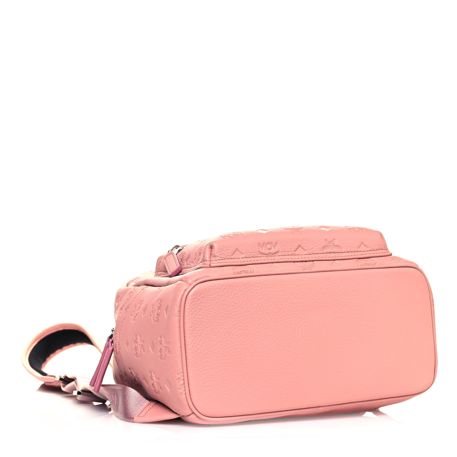 MCM Calfskin Ottomar Monogram Small Backpack Pink 4 of 9