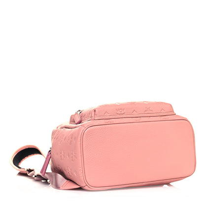 MCM Calfskin Ottomar Monogram Small Backpack Pink 4 of 9