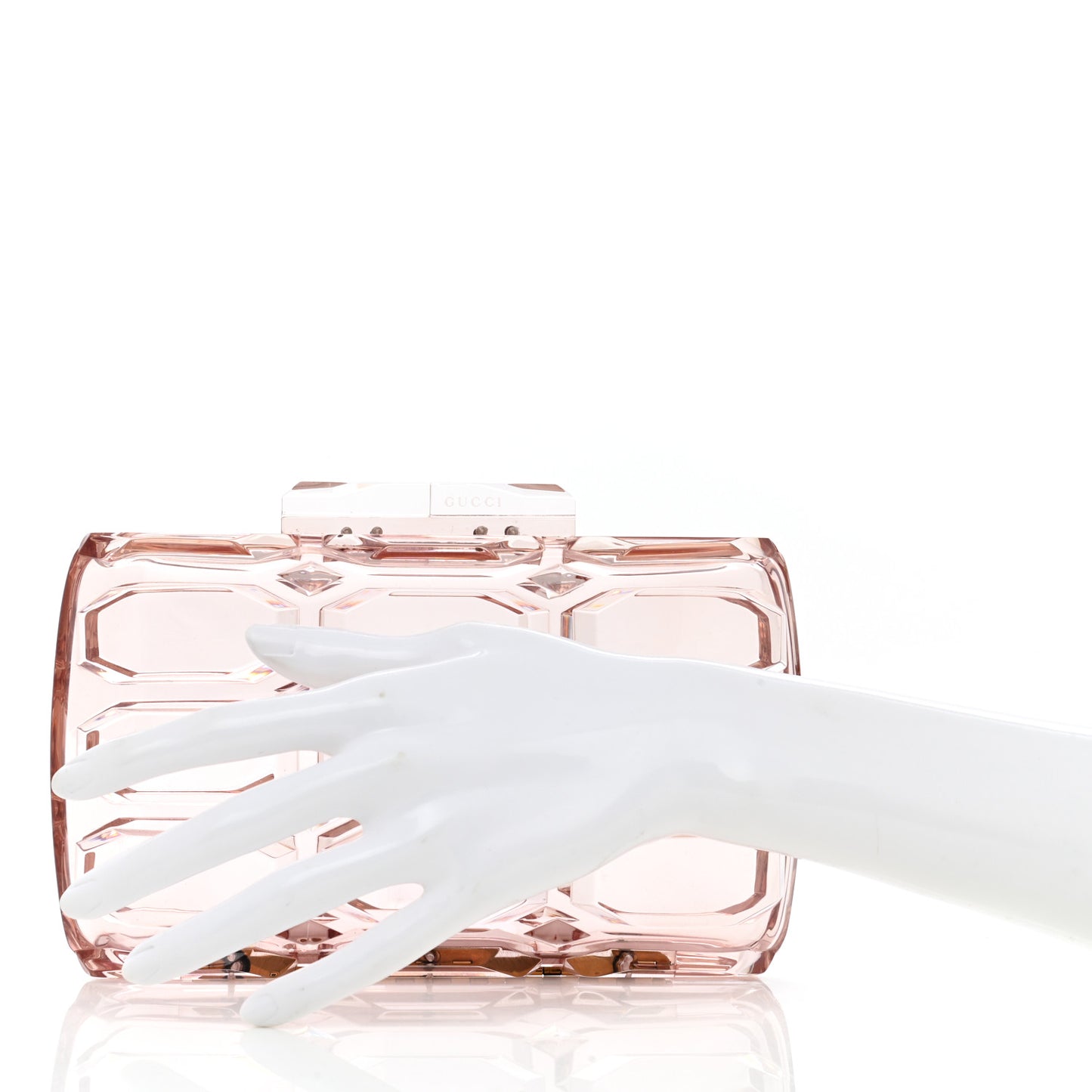 Plexiglass Aristrographic Box Clutch Pink