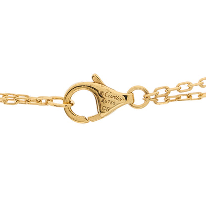 Cartier 18K Yellow Gold 2 Diamond LOVE Necklace 5 of 6