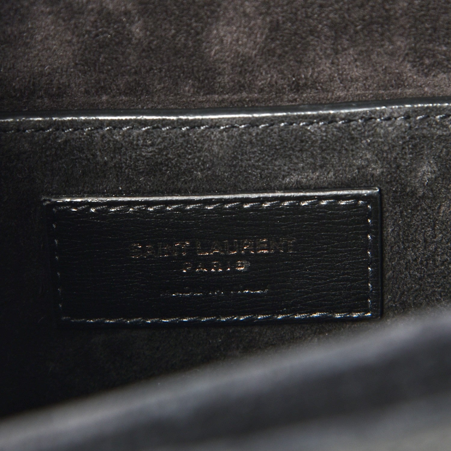 Saint Laurent Calfskin Medium Bellechasse Satchel Black 6 of 7