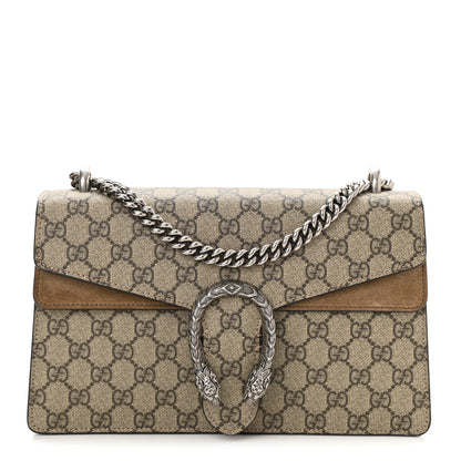 Gucci GG Supreme Monogram Small Dionysus Shoulder Bag Taupe 1 of 8