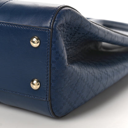 Gucci Hilary Lux Bright Diamante Medium Top Handle Bag Classic Marine 9 of 12