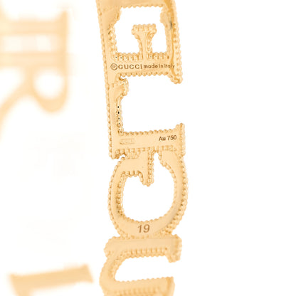 Gucci 18K Yellow Gold L'Aveugle Par Amour Cuff Bracelet 3 of 3